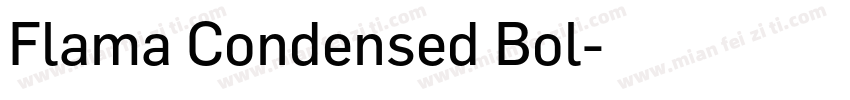 Flama Condensed Bol字体转换
